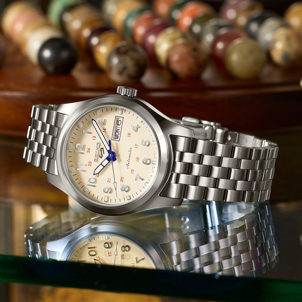 SEIKO 精工 5 Sports 製錶110週年 限量機械錶 套錶 SRPK41K1/4R36-15L0S, , large