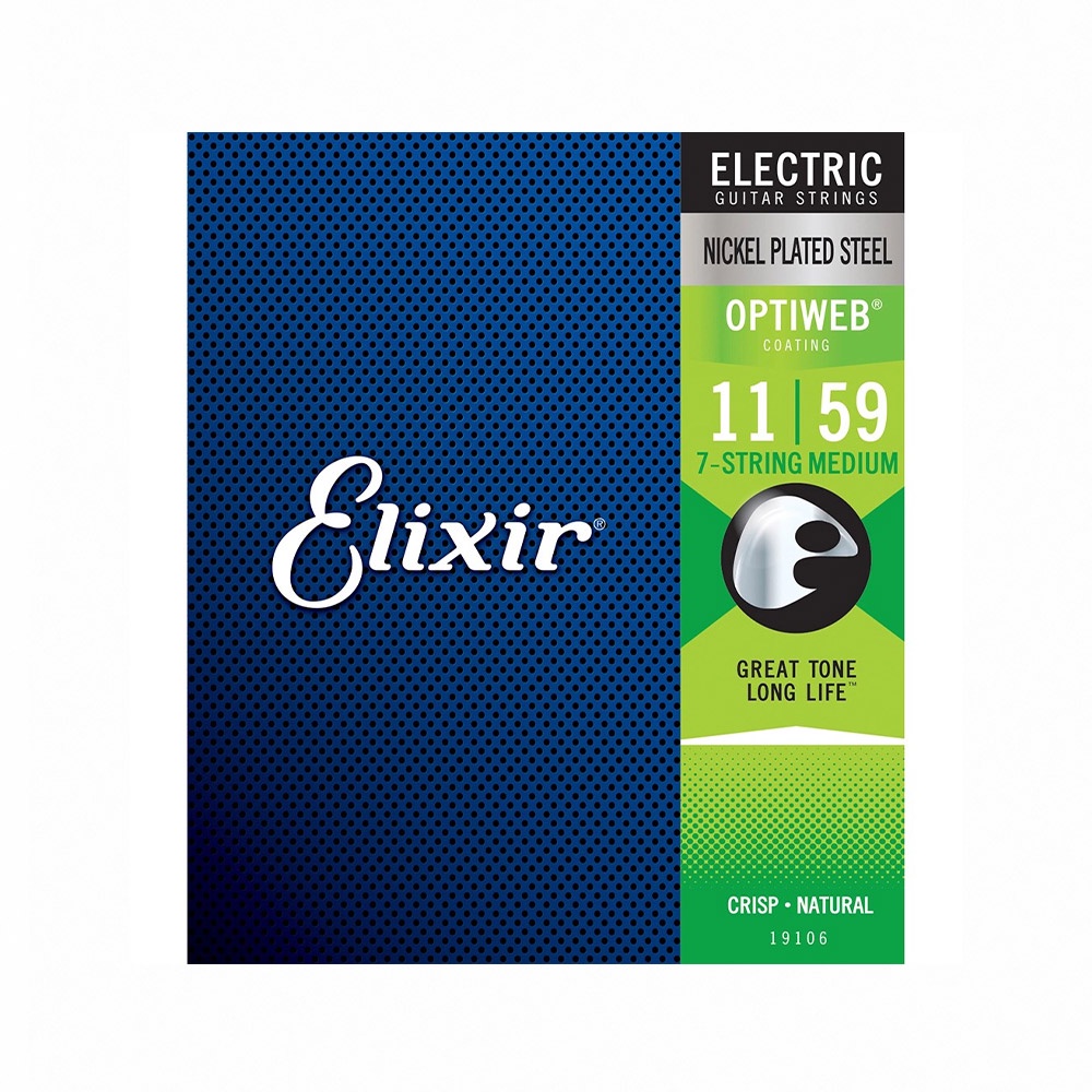 Elixir 19106 Optiweb 電吉他七弦 11-59【敦煌樂器】, , large