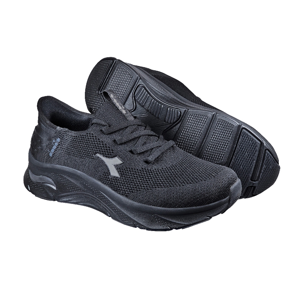 DIADORA迪亞多那 輕旅悠遊健走鞋 男運動鞋 休閒鞋 男鞋 寬楦 反光 輕量 透氣 吸震 耐用 耐磨 止滑 黑 藍, , large