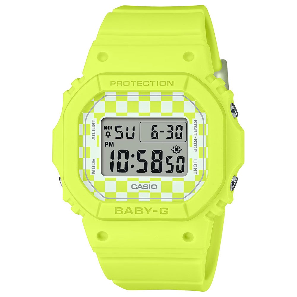 CASIO 卡西歐 BABY-G 格子旗方形女錶 電子錶 BGD-565GS-9