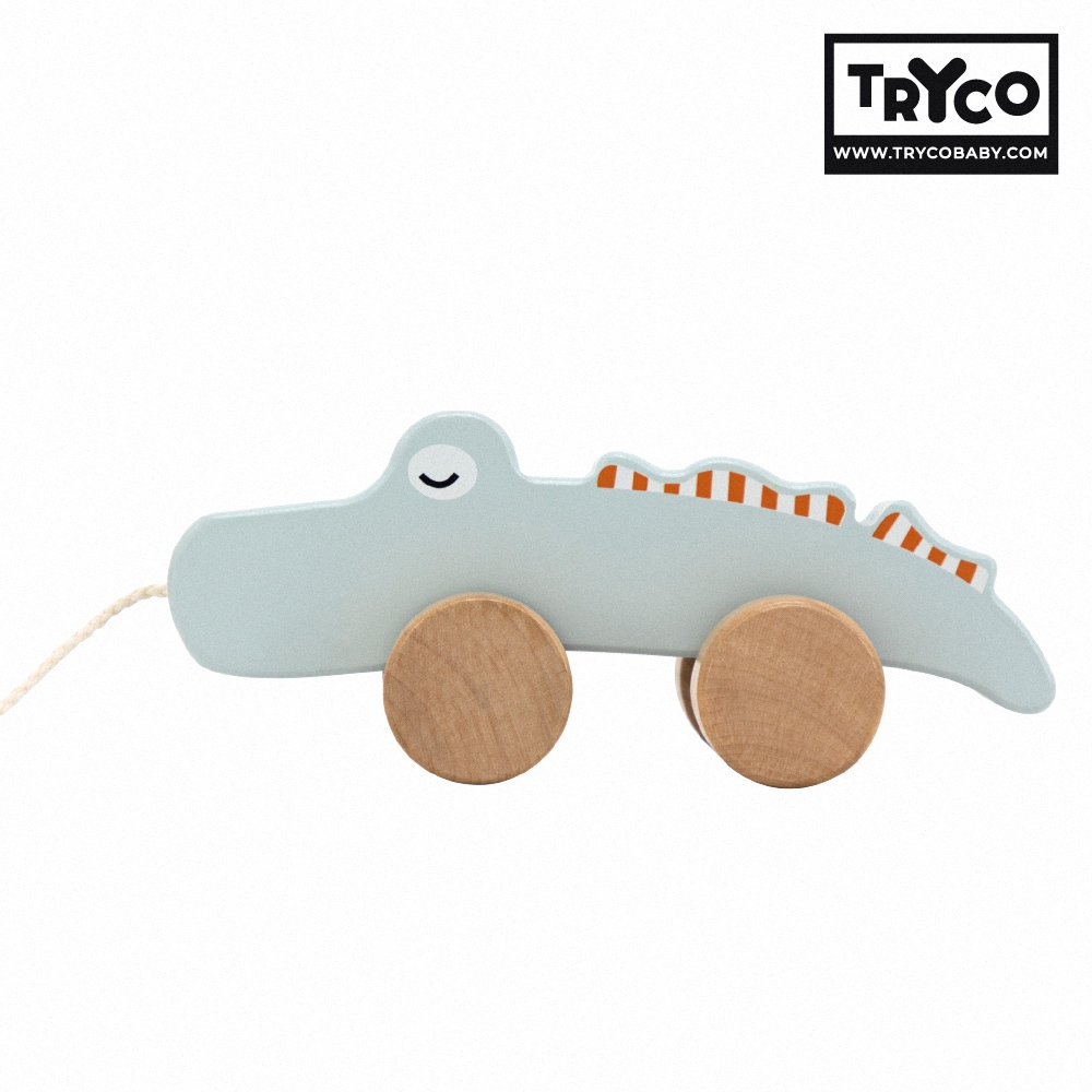 官方直營【Tryco】木質手拉車-鱷魚(同價位任選購買2個以上出貨), , large