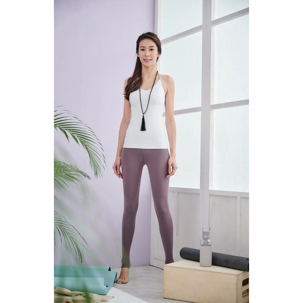 YOGA FLOW Hedy Pants - 簡單俐落長褲 - 煙燻紫 Brownish Purple, , large