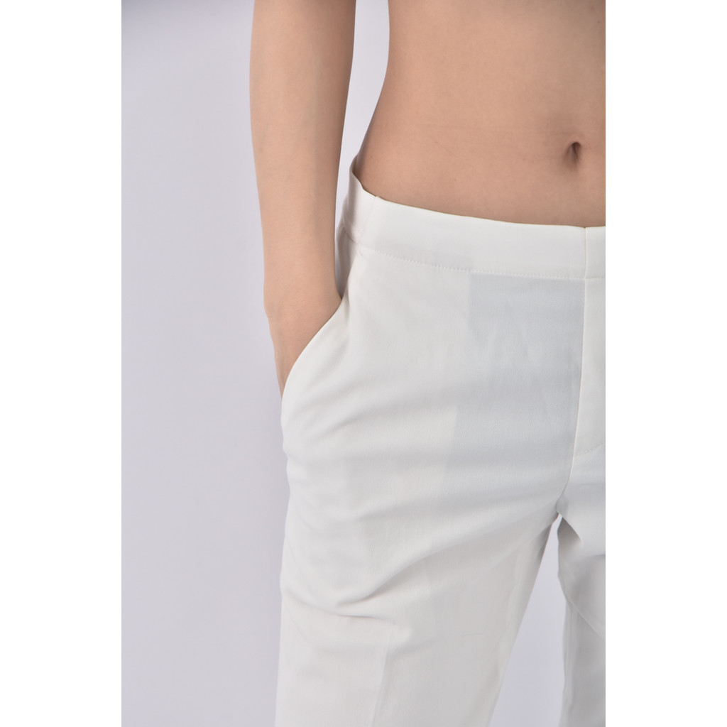 (M) lativ簡約白色長褲二手衣, , large