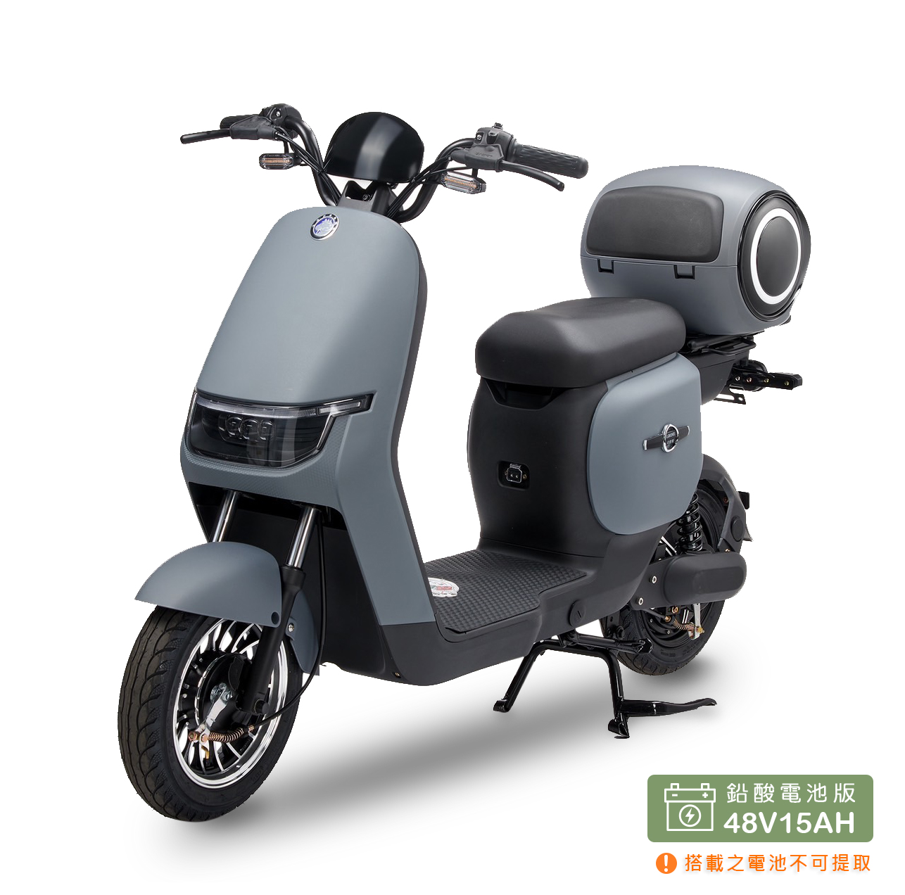 【向銓】JiLong 微型電動二輪車/電動自行車PEG-070/可愛馬 CHT-038(鉛酸版 | 迷濛灰), , large