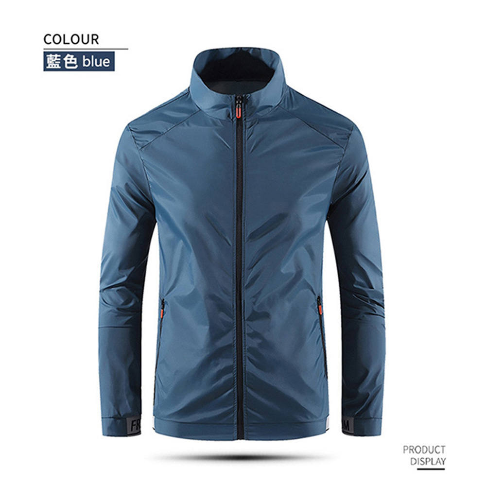 Men's Lightweight Outdoor UV-Protection Stand Collar Jacket, , large