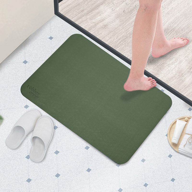 【Monster】 Soft Diatomaceous Earth Absorbent Mat (66x44cm) – Light Olive Green, , large