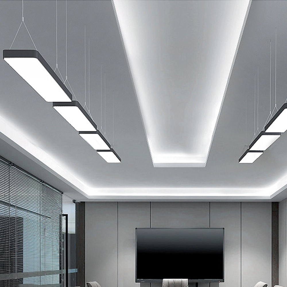 【H&R安室家】 OA LED吊燈 ZA0064, 黑色, large