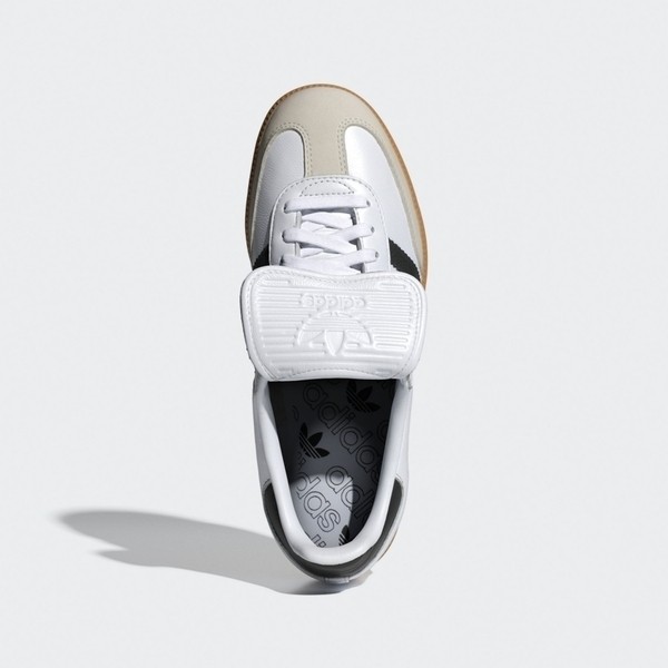 Kixpress-Adidas Samba LT W 男女 休閒鞋 運動 復古 德訓鞋 翻蓋鞋舌 焦糖底 白黑 [IG4279], , large