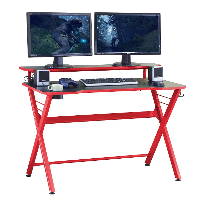 電競遊俠電腦桌, 紅色, large