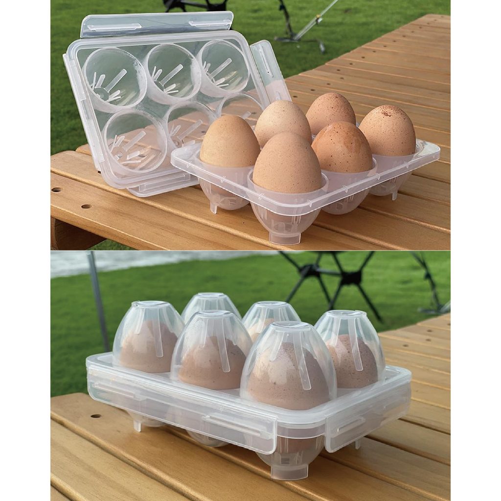 【Pro Kamping領航家】便攜式雞蛋盒(6格) 6格蛋盒 雞蛋保護盒 快扣式蛋盒 防撞蛋盒 PK-1001E, , large