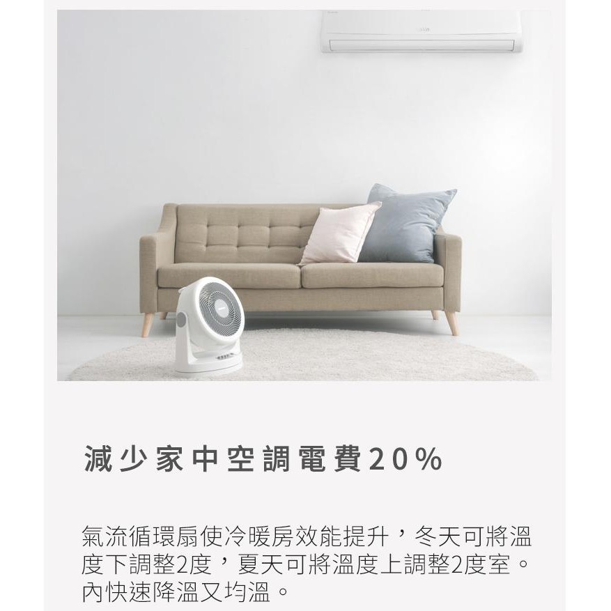IRIS OHYAMA PCF-HM23W 擺動式循環扇 電風扇 靜音 節能 省電  10坪 公司貨, , large