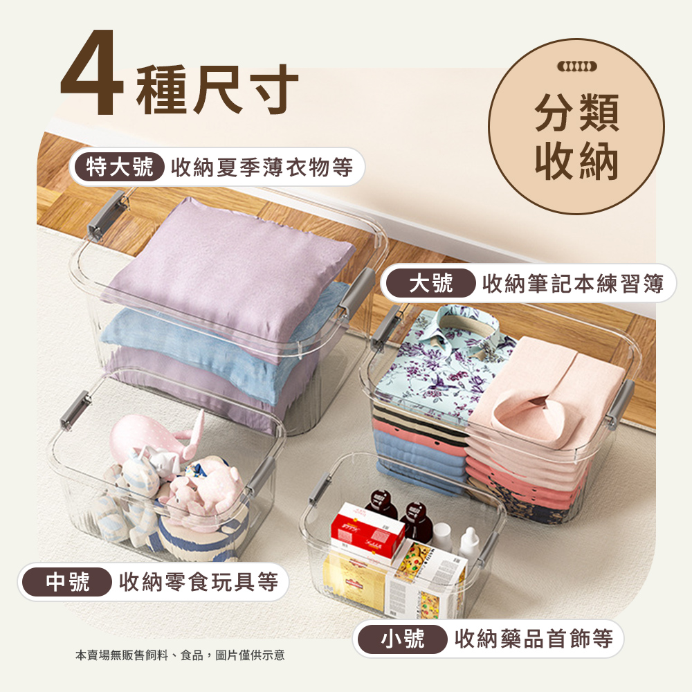 [夢巴黎] 透明整理箱, , large