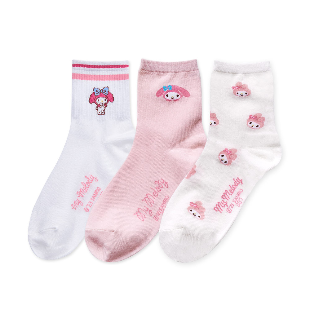 (多款)Sanrio 三麗鷗 美樂蒂中統襪【旺達棉品】MM-A305, , large