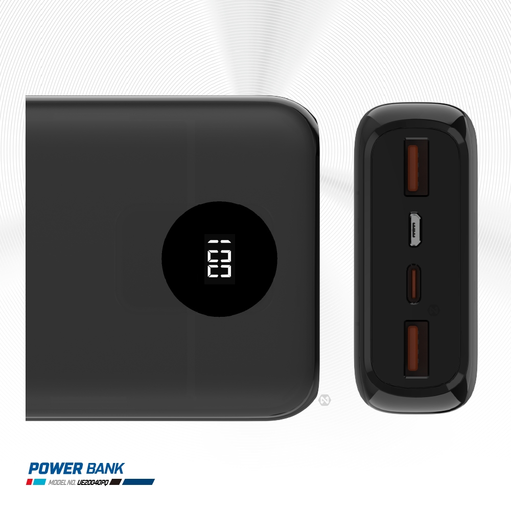 Energizer 勁量 迅閃 UE20040PQ 22.5W 快充 行動電源 20000mAh 74Wh 國際大廠 總代理公司貨, , large