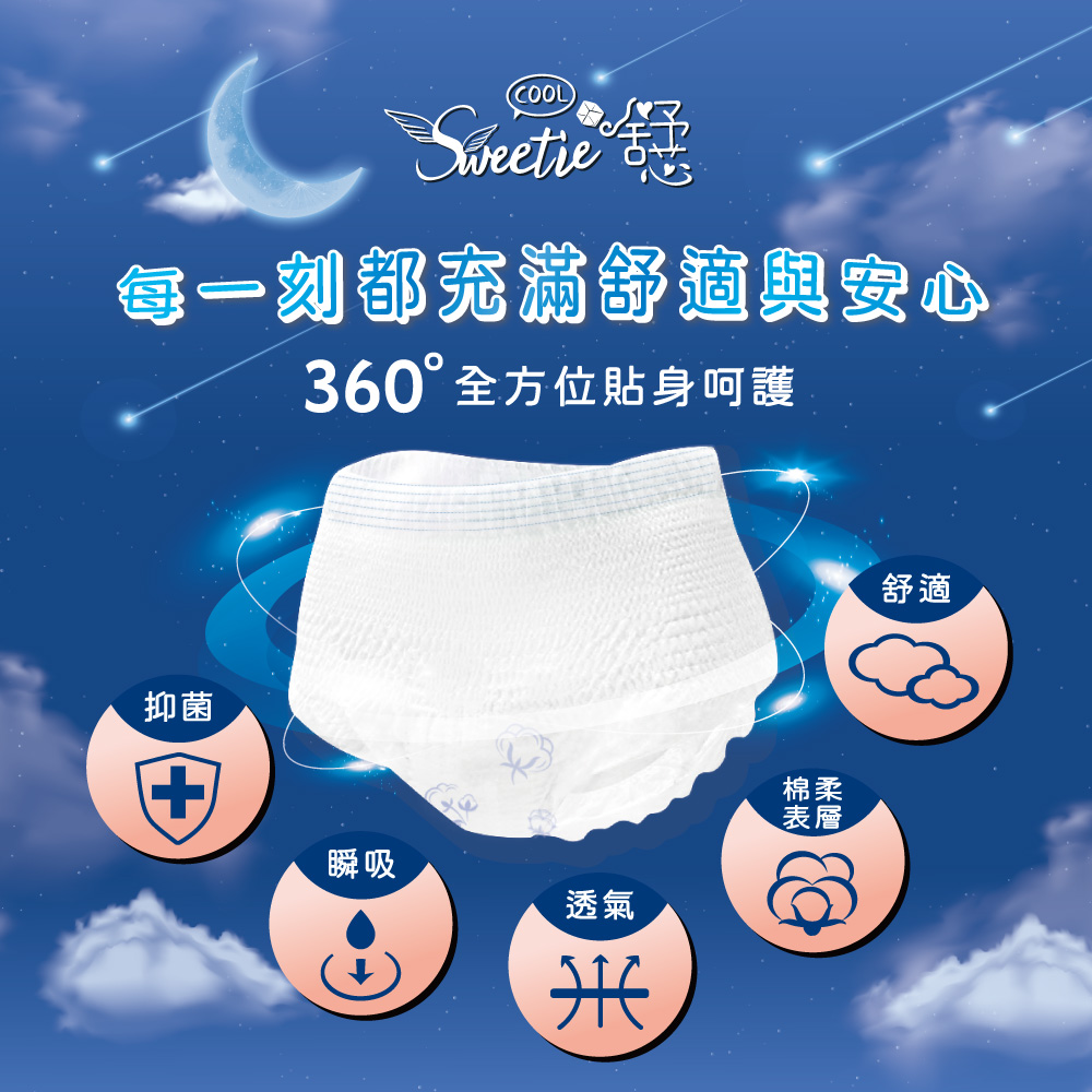 disposable period underwear(M-L / 2 piece *6 pack), , large