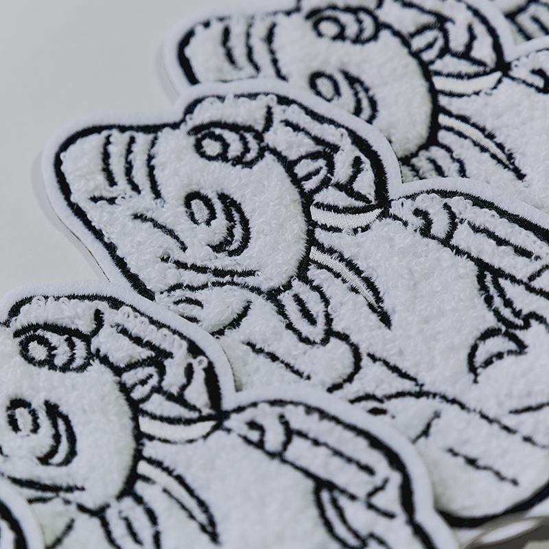 16 Sheep Embroidered Keychain, , large