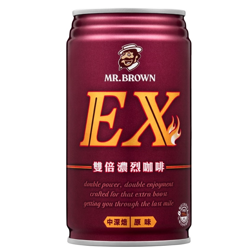 伯朗EX雙倍濃烈咖啡Can330ml, , large
