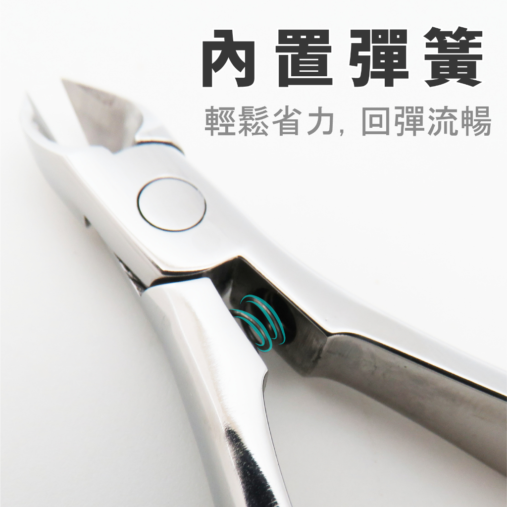 Professional Cuticle Nippers, Built-in Spring Scissors, Dead Skin Trimmer, Manicure Tool, SUNDEN SD1818, , large