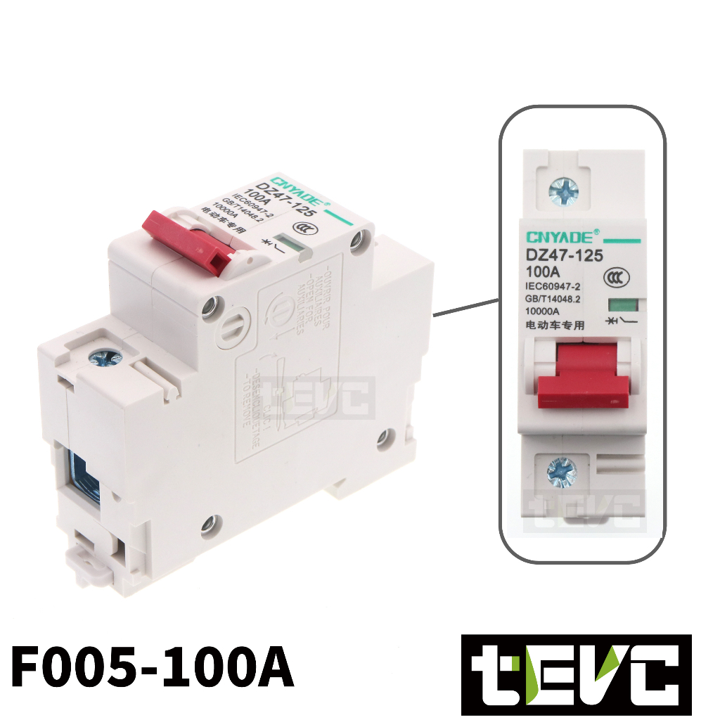 《tevc》F005 DC無熔絲 1P 直流 空氣開關  80A, , large
