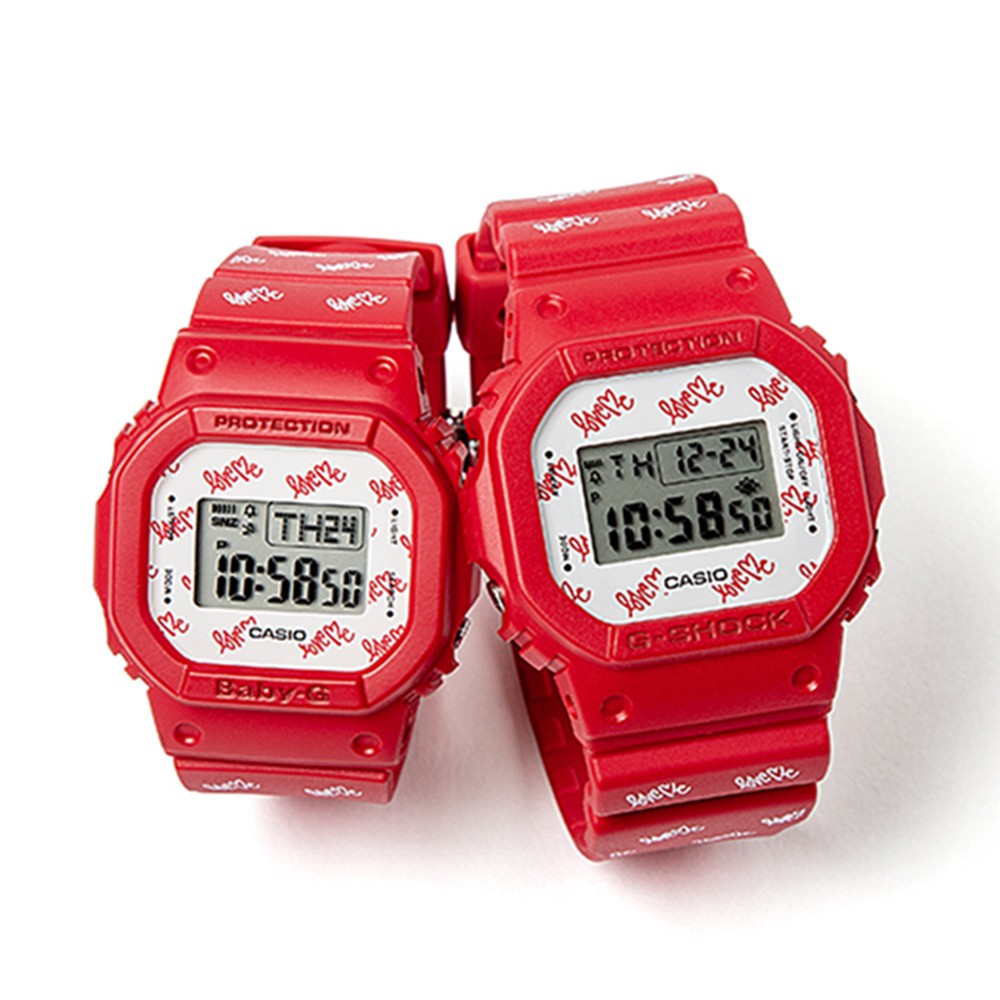 CASIO 卡西歐 G PRESENTS 2020 限量天使與惡魔 情人對錶-紅 LOV-20B-4, , large