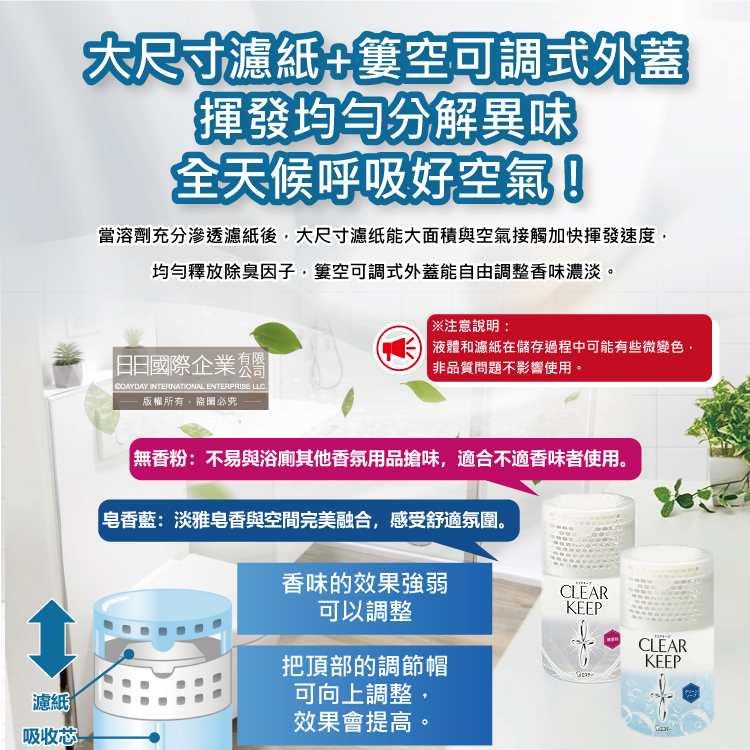 [日日好物]日本ST雞仔牌-CLEAR KEEP浴室廁所3倍消臭力檸檬酸奈米除臭芳香劑400ml/罐-皂香藍(如廁淨味空氣清新劑,清除異味浴廁芳香劑,衛浴脫臭去味擴香), , large