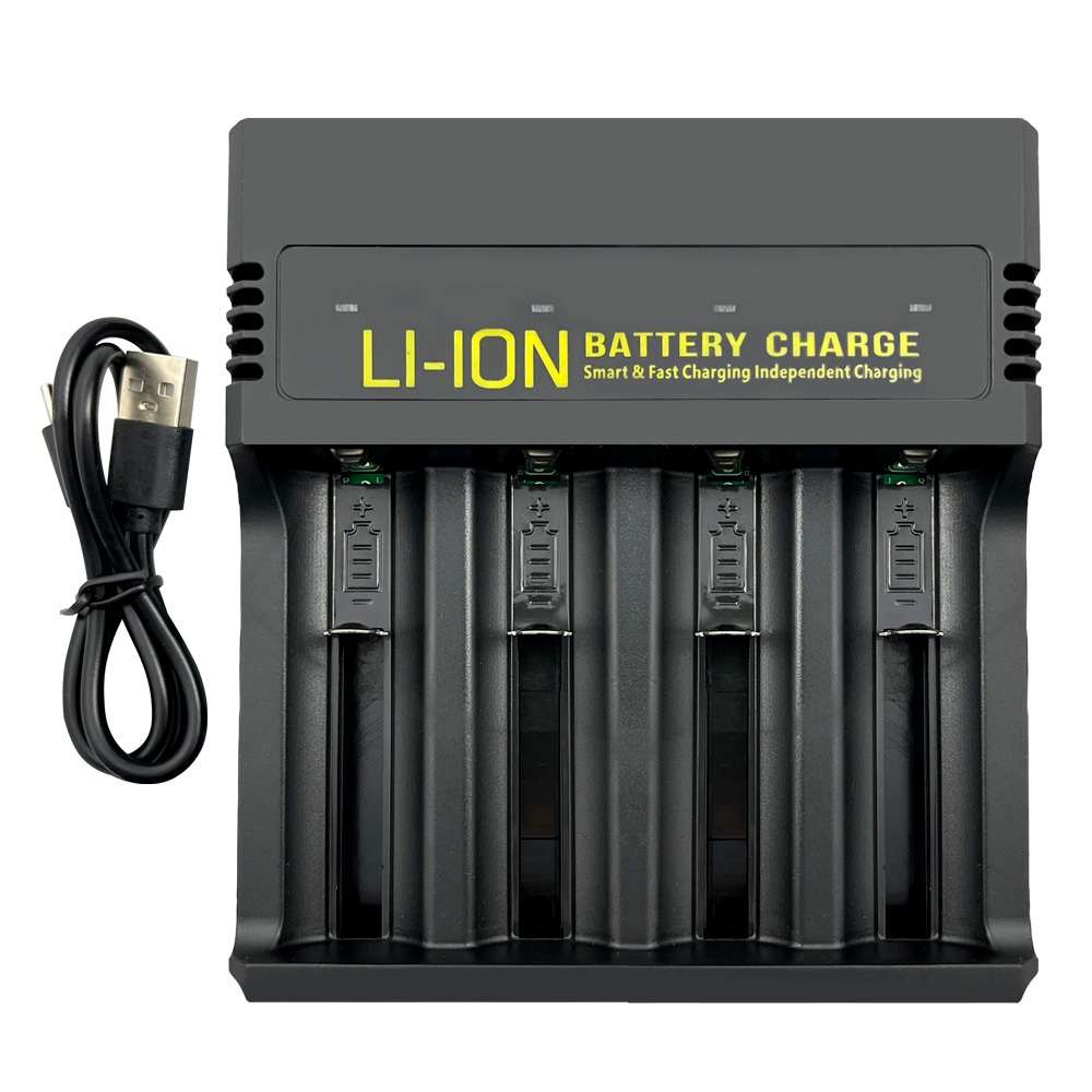 PRACTICAL PCA-010 smart four-slot lithium battery charger overload protection anti-overheating anti-short circuit applicable, , large