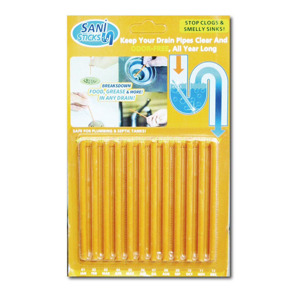 Sani Sticks Pipes Cleaner Orange, , large