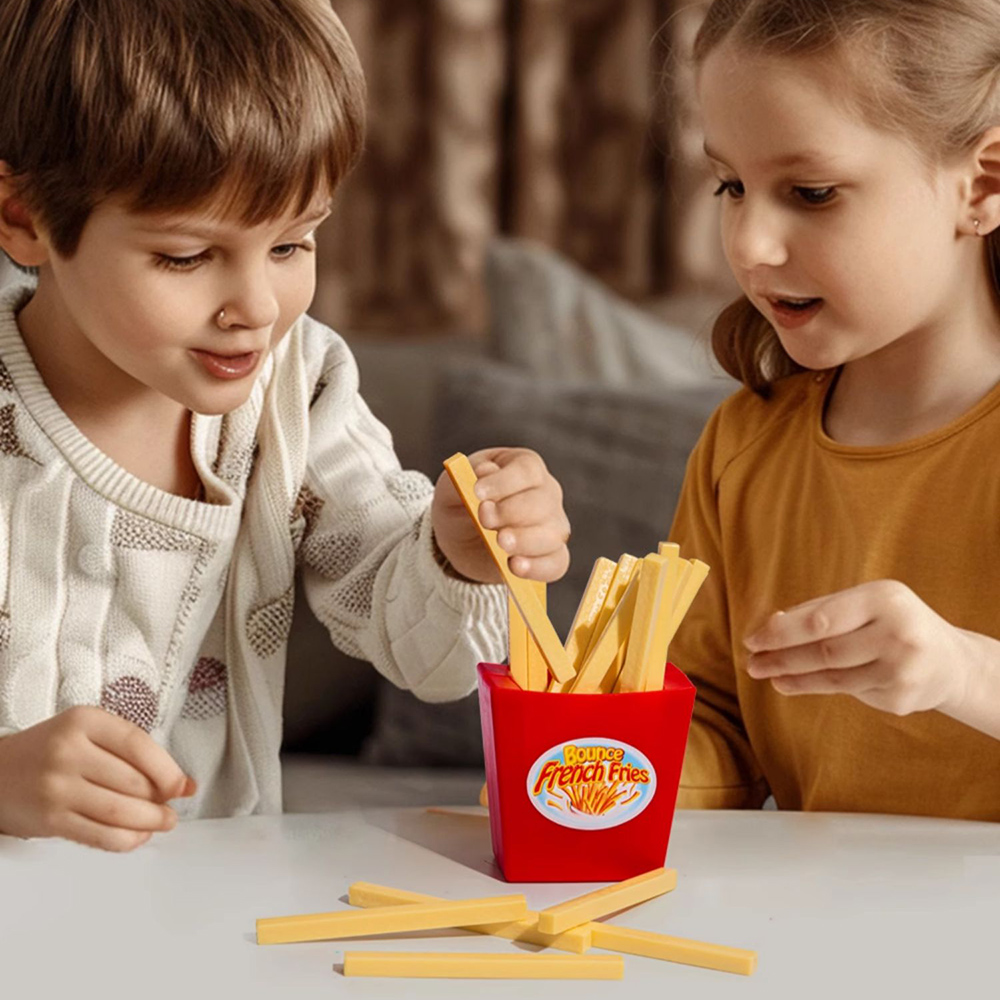 瘋狂薯條抽抽樂 彈跳薯條 親子遊戲 派對遊戲 抽籤 教學教具, , large