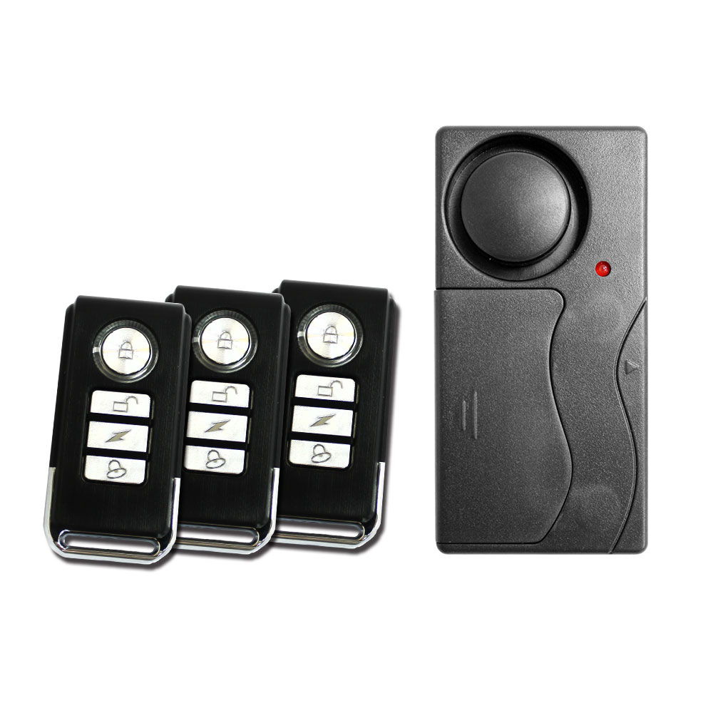 ekit 35A vibration sensor door and window anti-theft alarm 1 host to 1 remote control[E-KIT Technology lnc.], , large