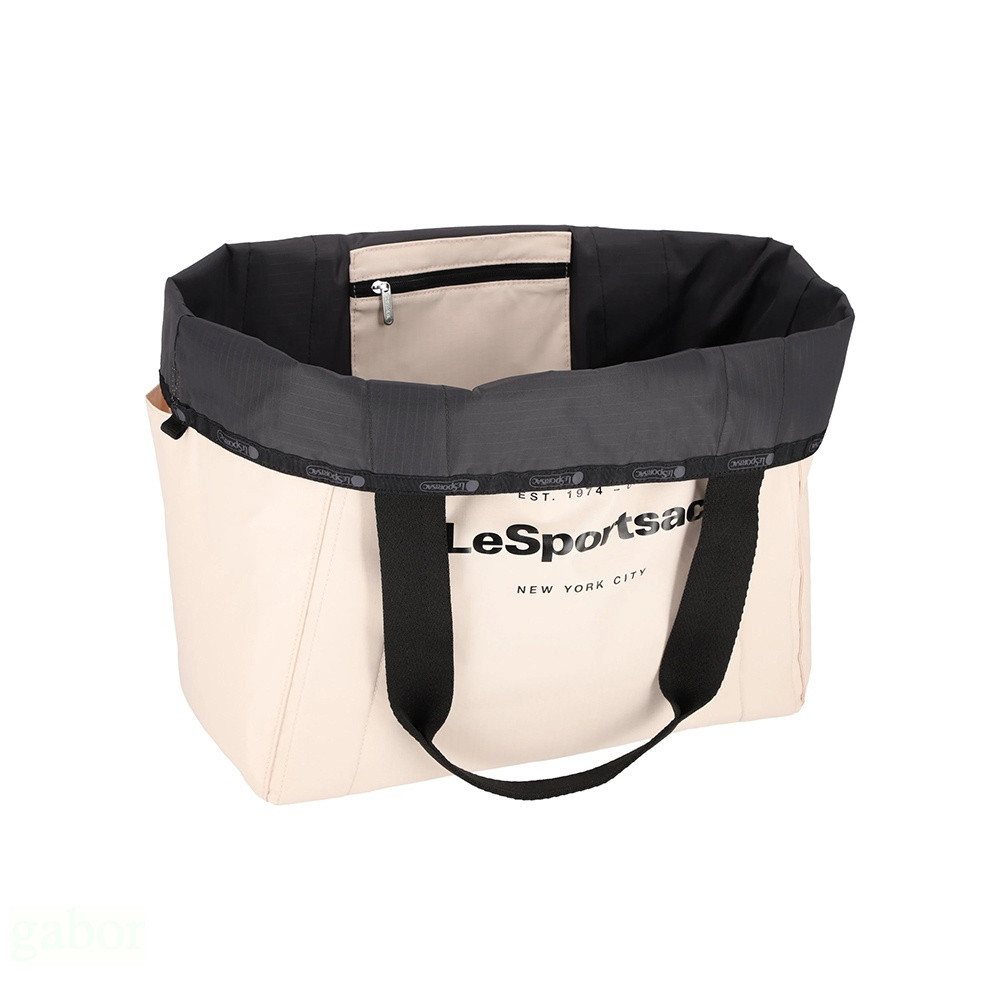 Lesportsac Large Reversible Pocket Tote 中型雙面托特包 送禮-米白, , large