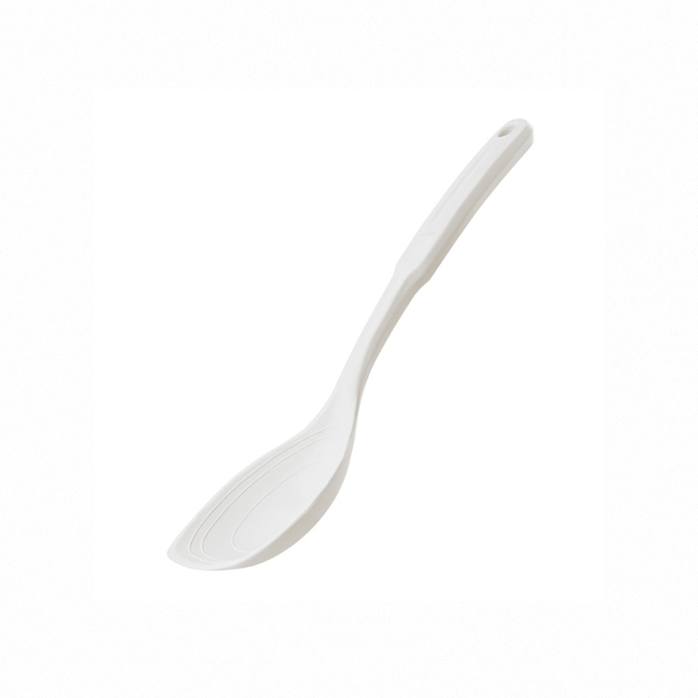 【上手家居】刻度矽膠湯勺 白色(矽膠湯匙/矽膠鏟/大湯勺/矽膠廚具), , large