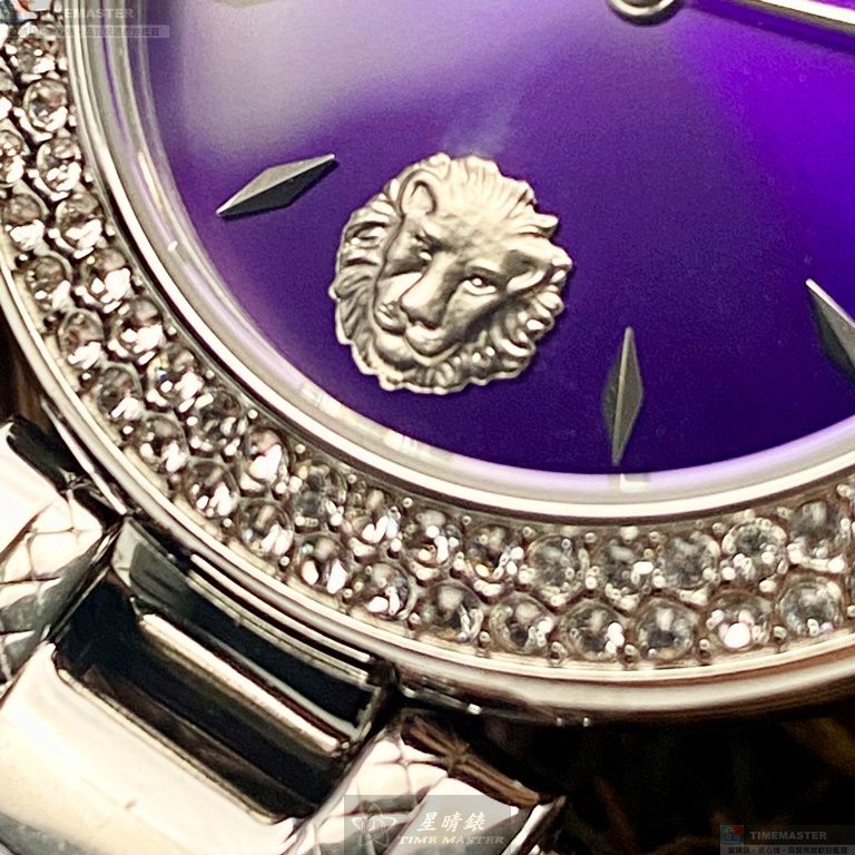 [星晴錶業]VERSUS VERSACE手錶,36mm,VV00366紫藍錶面銀錶殼銀色精鋼錶帶款, , large