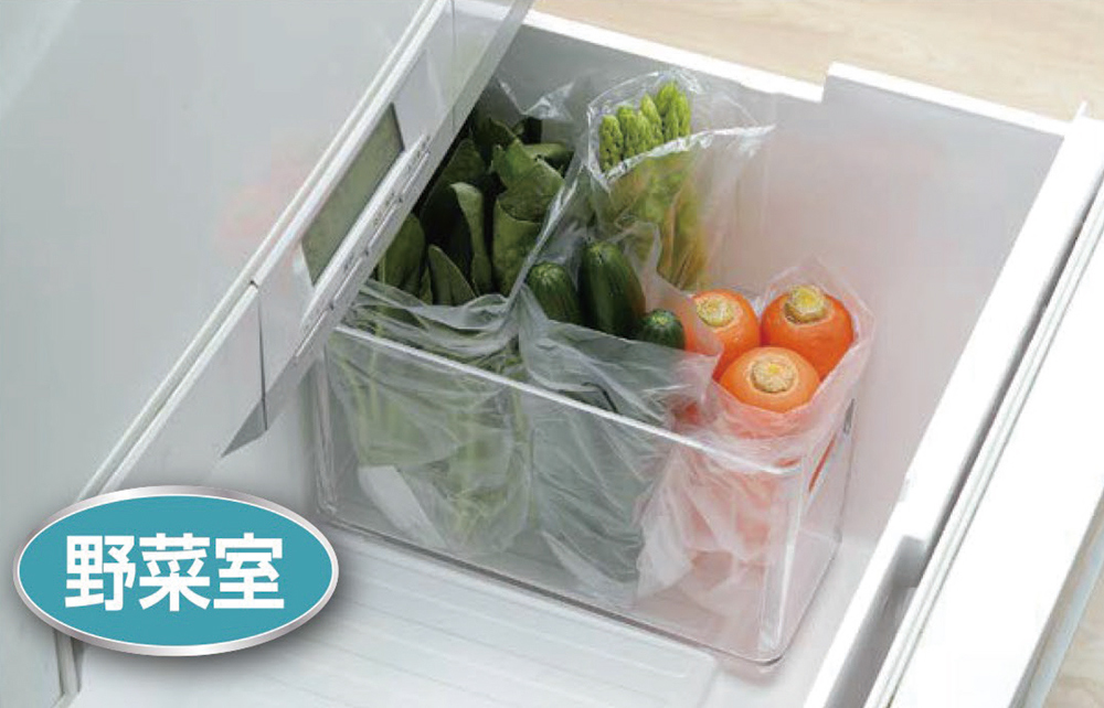 【bestco】Japan-Made Transparent Deep Refrigerator Storage Box, Medium (For Refrigerator & Freezer / Open-Handle Design), , large