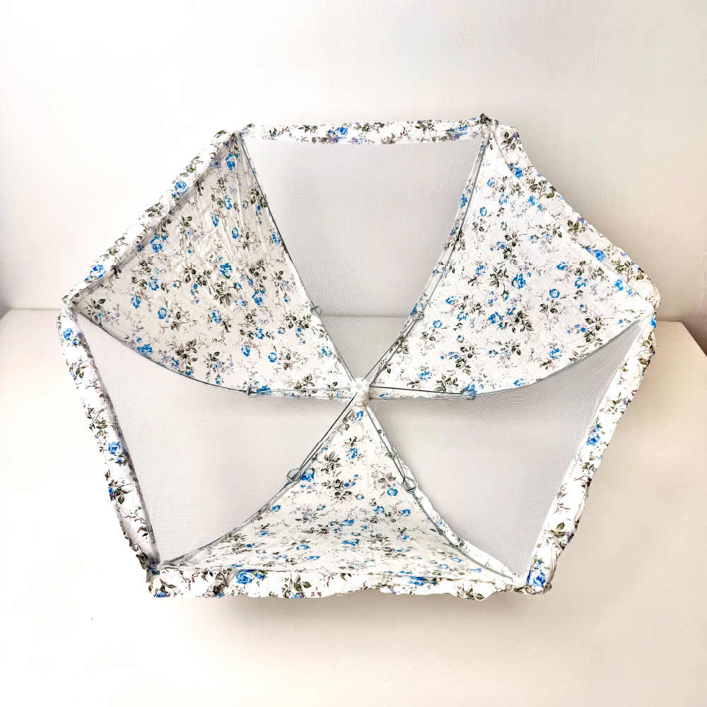 [承祥] 藍碎花摺疊菜罩 BDF0075, , large