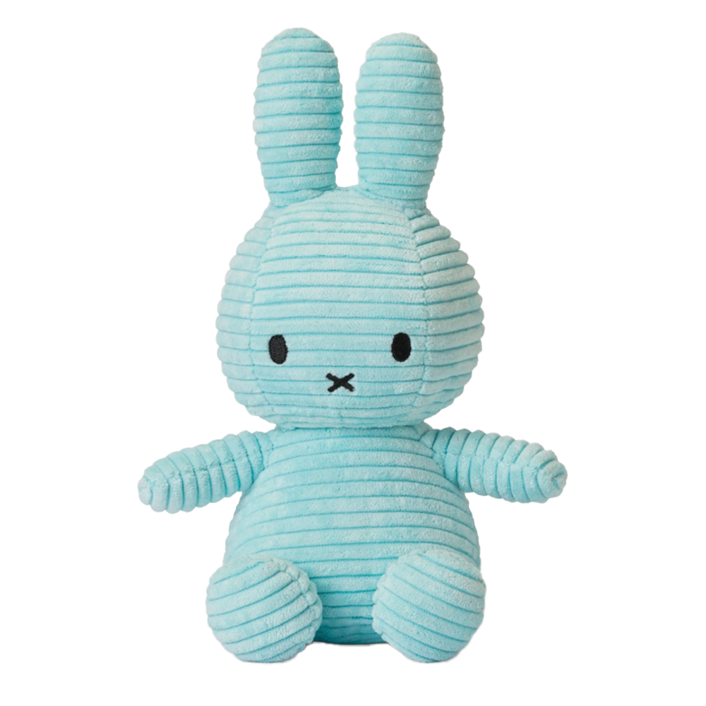 【Bon Ton Toys Miffy 米菲兔】ECO燈芯絨填充玩偶23cm #土耳其藍, , large