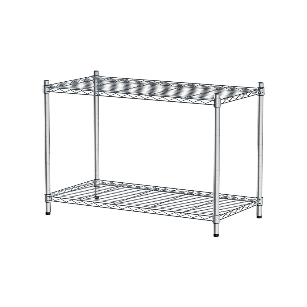 【Y HOUSE】90x45x60cm Lightweight Two-layer Iron Rack Iron Rack Shelf-Electroplating, , large