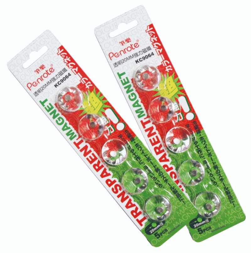 【PENROTE 筆樂】20mm透明強力磁鐵, , large