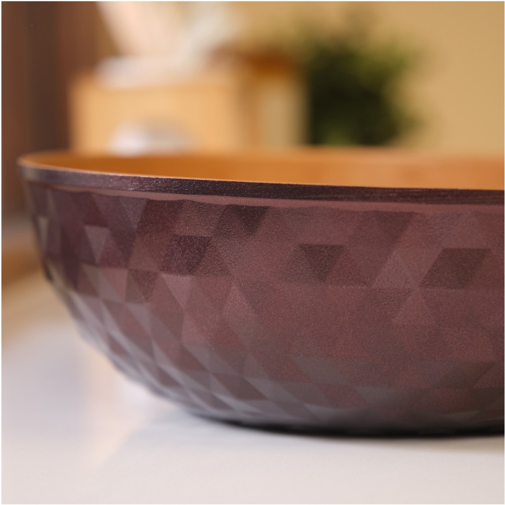 【Korea King】韓國製 Diamond X 鈦金盾晶鑽炒鍋28CM(附鍋蓋), , large