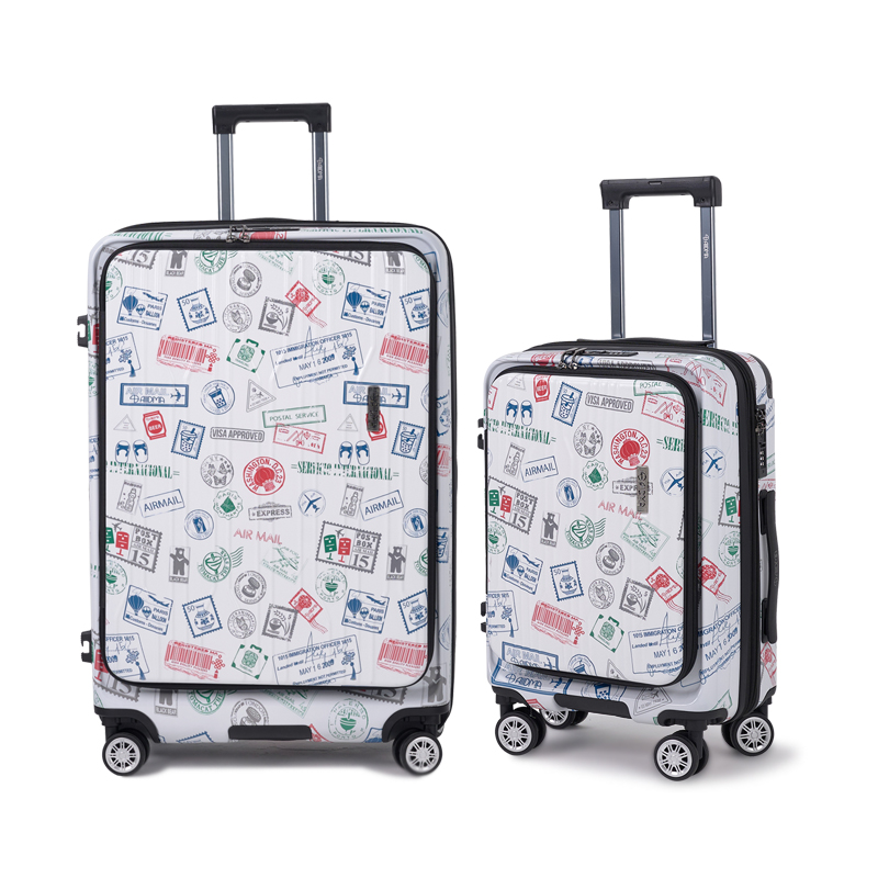 【Alldma鷗德馬】29吋台味郵戳雙開箱AD25-白郵(贈保護套CF7), , large