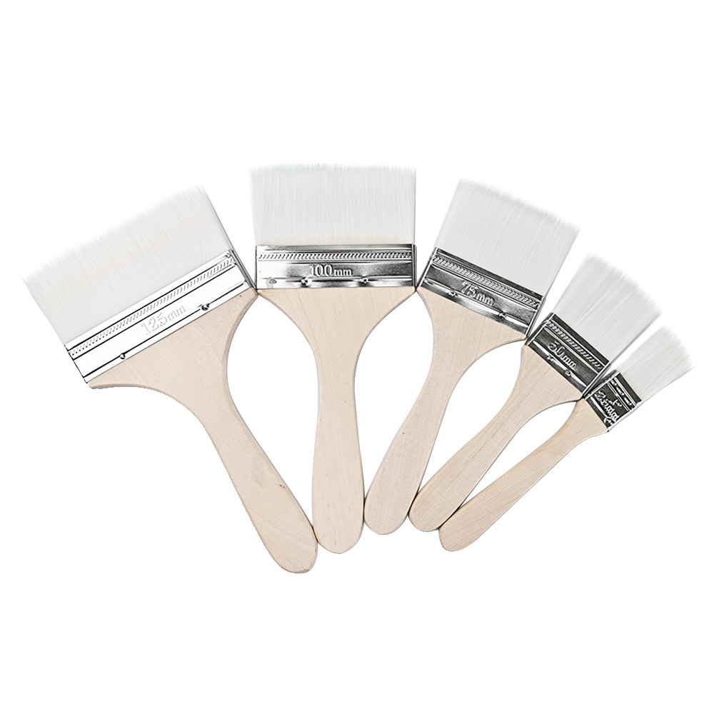 水性漆專用刷 木柄水絲刷 水性漆專用 刷乳膠漆 軟毛刷 木蠟油刷 水性漆刷 五金刷 工具刷, , large