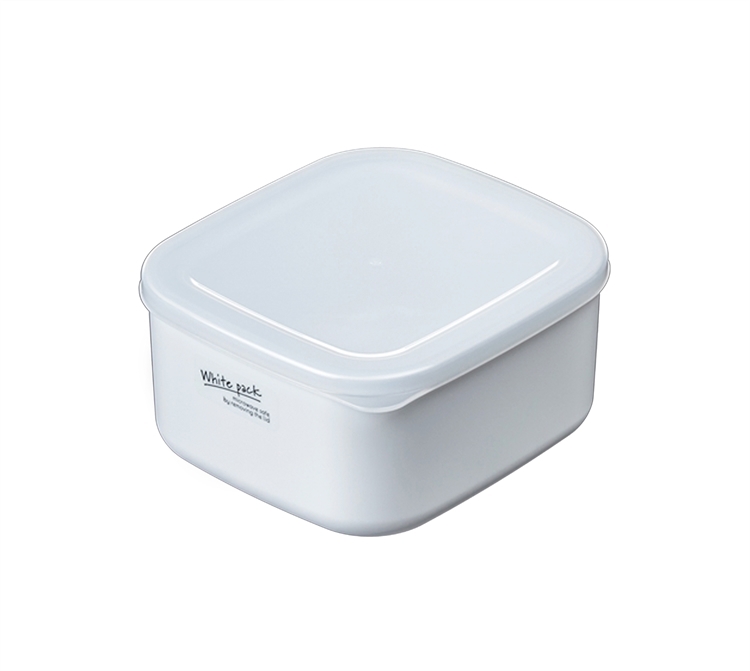 Pure white food storage container, 700ml, , large