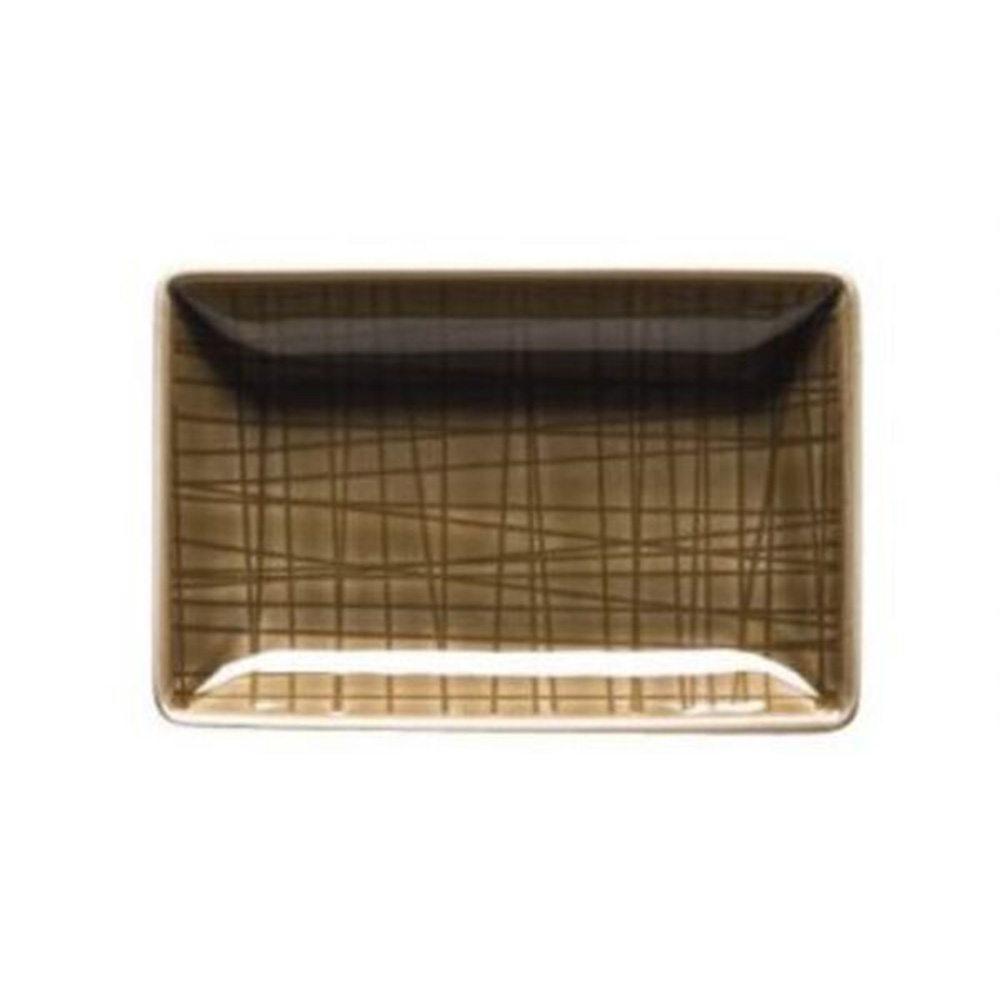 Rosenthal Mesh Rectangular Disk - Coffee 10cm