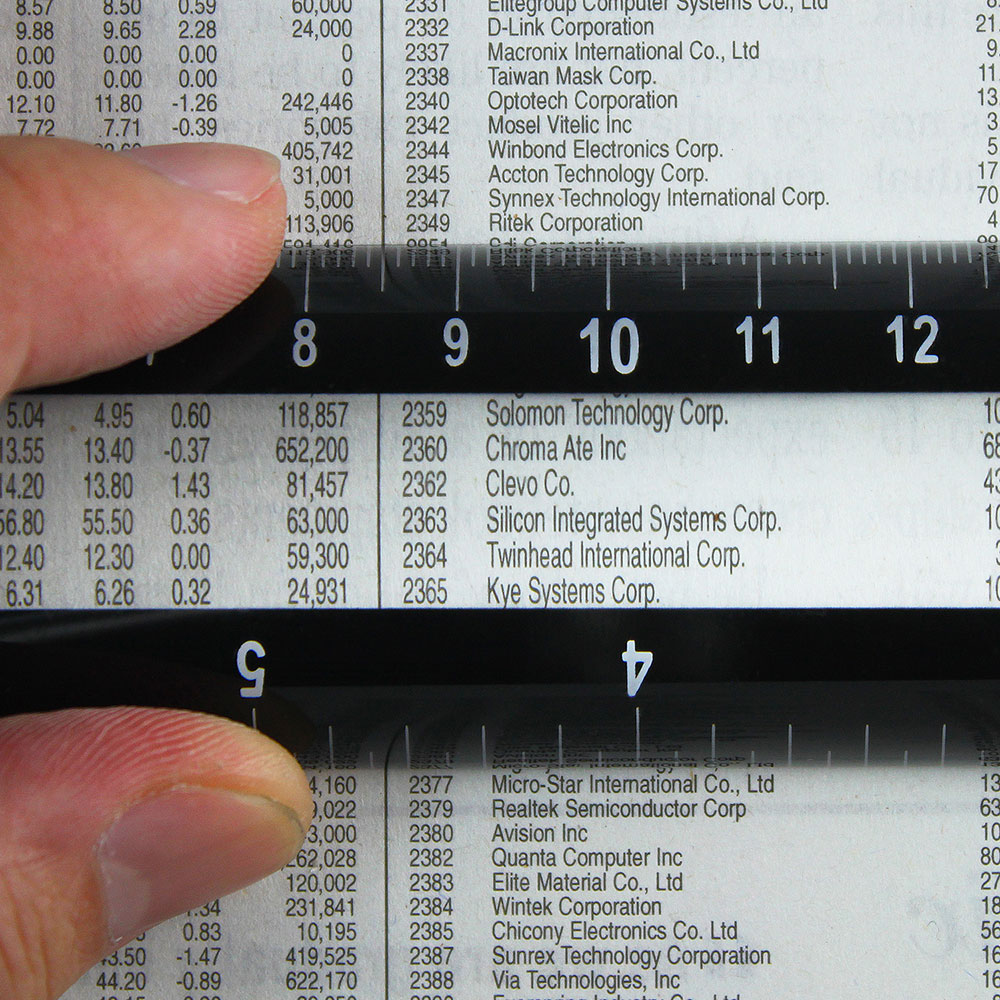 [Hamlet] 2X/20cm Ruler Typoscope Magnifier A043, , large