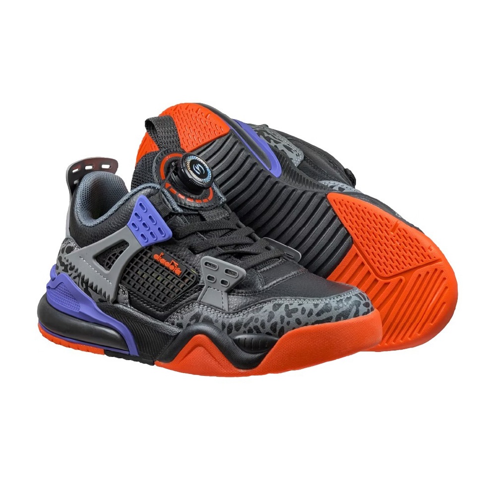 DIADORA迪亞多那 陸戰隊大童籃球鞋 童運動鞋 童鞋 寬楦 輕量 保護後跟 吸震 緩衝 穩定 抗菌 除臭 白紅 黑藍, , large