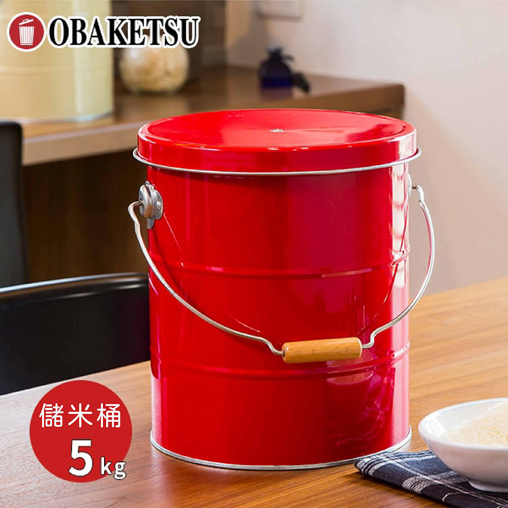 【this-this】日本渡邊金屬｜OBAKETSU手工製儲米桶(附量米杯) 5kg, , large