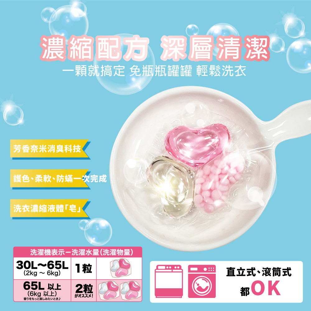 GR心心相印洗衣球-櫻花物語 20入, , large