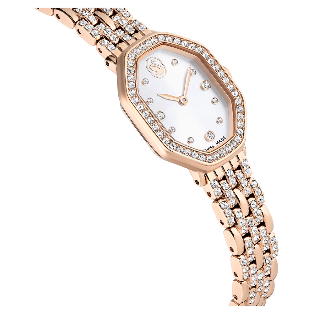 SWAROVSKI 施華洛世奇 Dextera 永恆優雅水晶八角手錶 女錶-32 x 23mm(5715517), , large