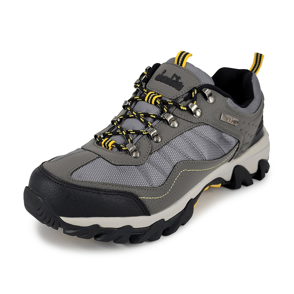 DIADORA迪亞多那 牛皮抗水登山鞋 男運動鞋 越野鞋 防水 反光 寬楦 高腳背 寬腳板 吸震 減壓 防滑 灰 綠, , large