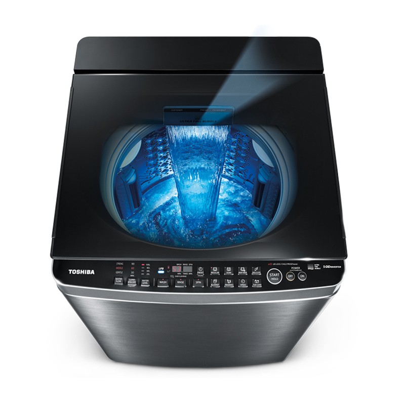 TOSHIBA 17KG Inverter Washing Machine AW-DUJ17WAG, , large