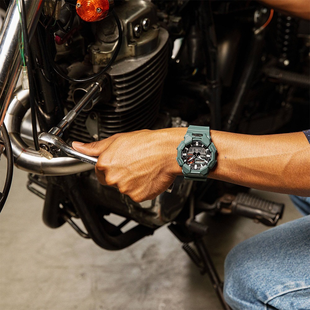 CASIO 卡西歐 G-SHOCK 10年電力雙顯手錶 學生錶 GA-010-2A, , large